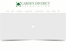 Tablet Screenshot of gardendistrictassociation.com